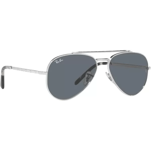 RayBan Rb3625 New Aviator Pilot SunglassesSilverBlue