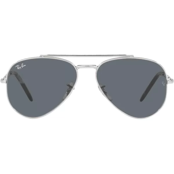 RayBan Rb3625 New Aviator Pilot SunglassesSilverBlue