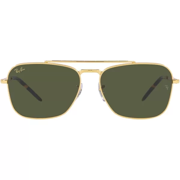 RayBan Rb3636 New Caravan Square SunglassesLegend GoldGreen