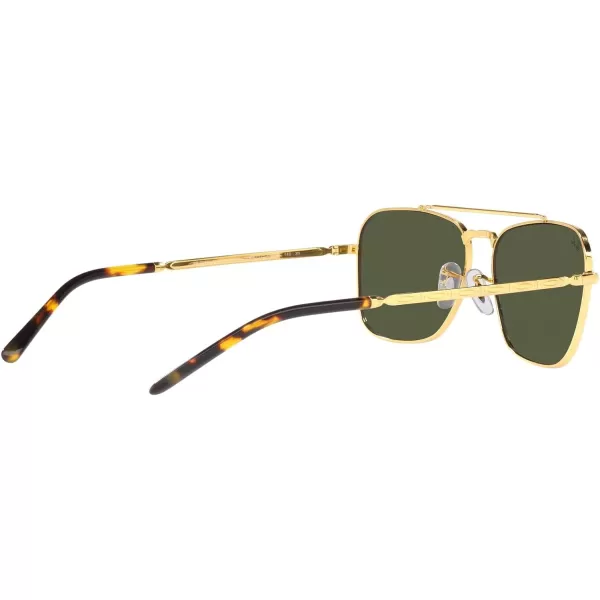 RayBan Rb3636 New Caravan Square SunglassesLegend GoldGreen