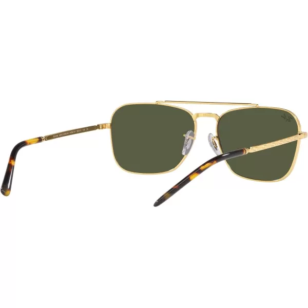 RayBan Rb3636 New Caravan Square SunglassesLegend GoldGreen