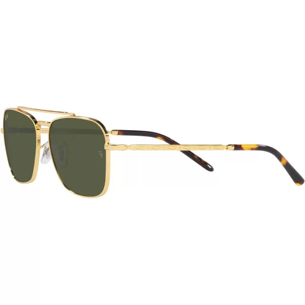 RayBan Rb3636 New Caravan Square SunglassesLegend GoldGreen