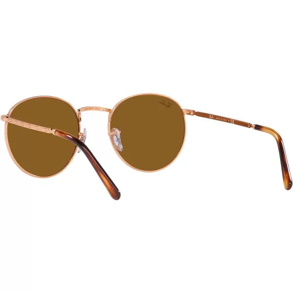 RayBan Rb3637 New Round SunglassesRose GoldBrown