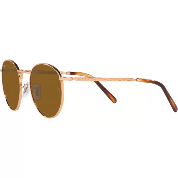 RayBan Rb3637 New Round SunglassesRose GoldBrown