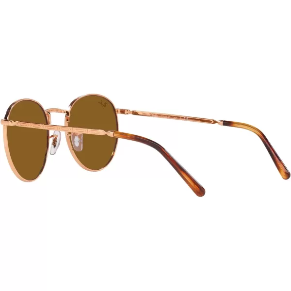 RayBan Rb3637 New Round SunglassesRose GoldBrown