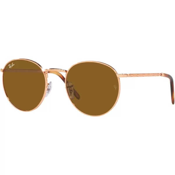 RayBan Rb3637 New Round SunglassesRose GoldBrown