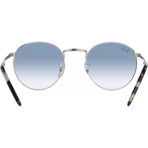 RayBan Rb3637 New Round SunglassesSilverClear Gradient Blue