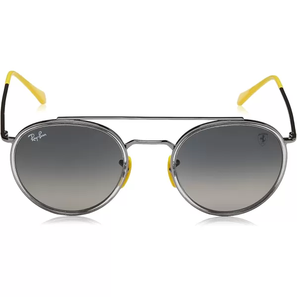 RayBan Rb3647m Scuderia Ferrari Collection Round SunglassesGunmetalLight Grey Gradient Dark Grey