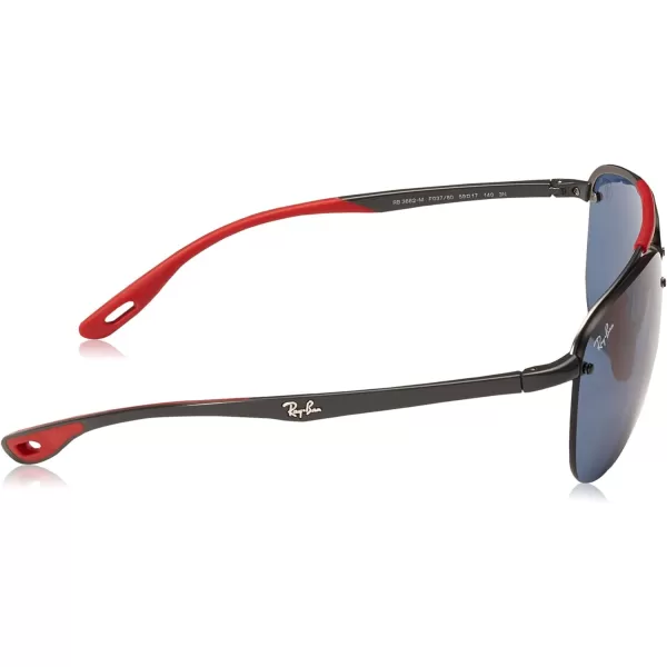 RayBan Rb3662m Scuderia Ferrari Collection Square SunglassesMatte GunmetalDark Blue