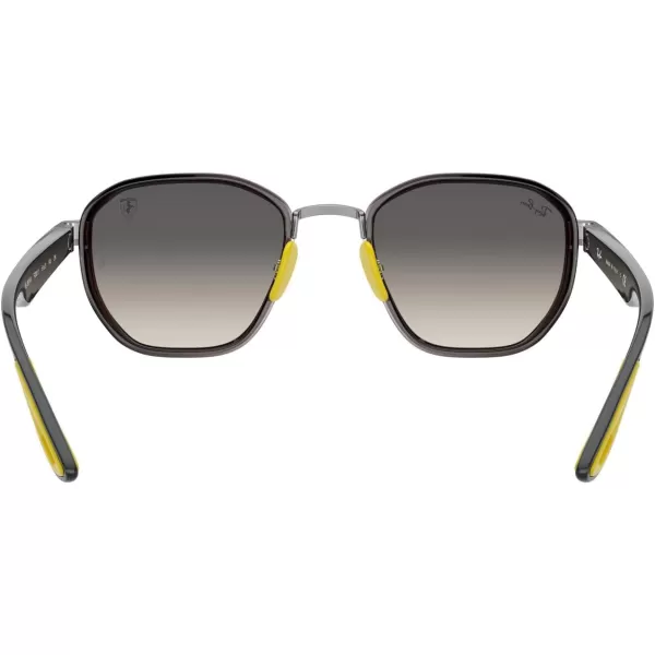 RayBan Rb3674m Scuderia Ferrari Collection Round SunglassesGunmetalLight Grey Gradient Dark Grey