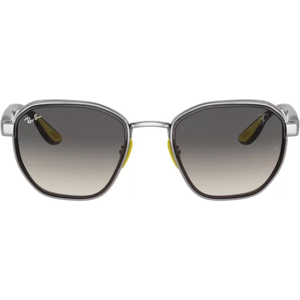 RayBan Rb3674m Scuderia Ferrari Collection Round SunglassesGunmetalLight Grey Gradient Dark Grey
