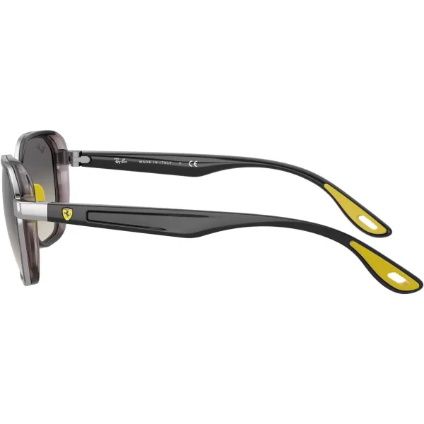 RayBan Rb3674m Scuderia Ferrari Collection Round SunglassesGunmetalLight Grey Gradient Dark Grey