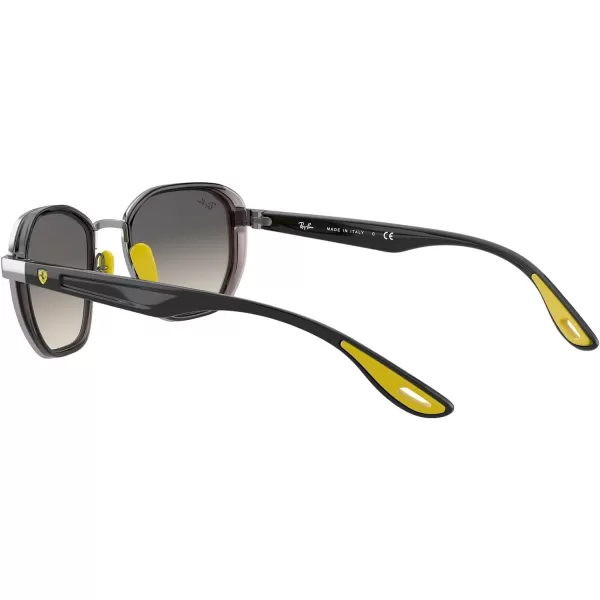 RayBan Rb3674m Scuderia Ferrari Collection Round SunglassesGunmetalLight Grey Gradient Dark Grey