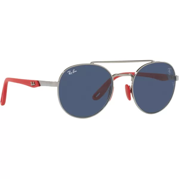 RayBan Rb3696m Scuderia Ferrari Collection Round SunglassesGunmetalDark Blue