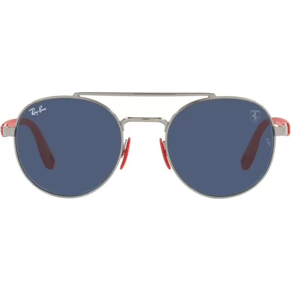 RayBan Rb3696m Scuderia Ferrari Collection Round SunglassesGunmetalDark Blue