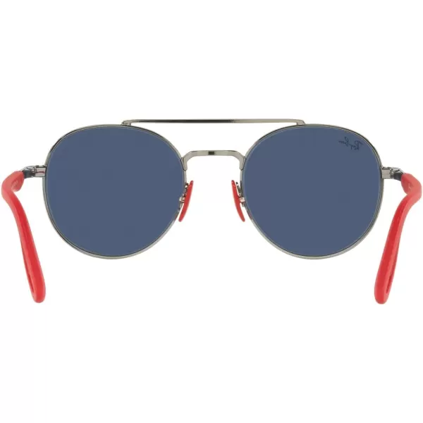 RayBan Rb3696m Scuderia Ferrari Collection Round SunglassesGunmetalDark Blue