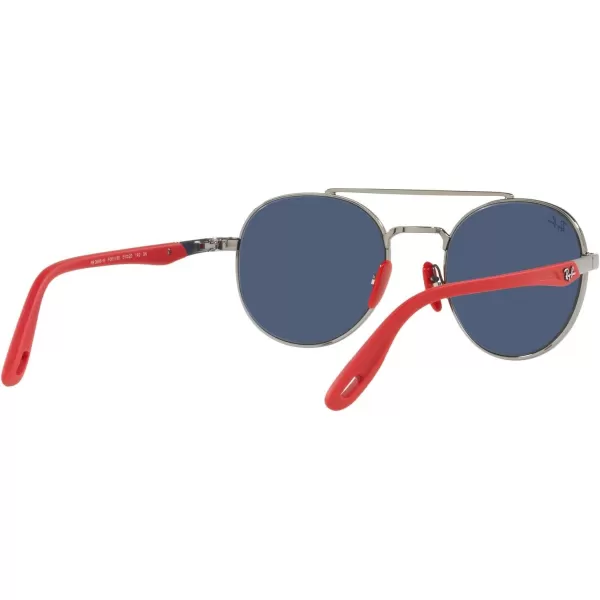 RayBan Rb3696m Scuderia Ferrari Collection Round SunglassesGunmetalDark Blue