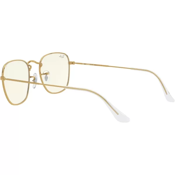 RayBan Rb3857 Frank Square SunglassesLegend GoldClear to Grey Photochromic Blue Light Filtering