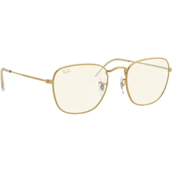 RayBan Rb3857 Frank Square SunglassesLegend GoldClear to Grey Photochromic Blue Light Filtering