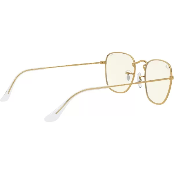 RayBan Rb3857 Frank Square SunglassesLegend GoldClear to Grey Photochromic Blue Light Filtering