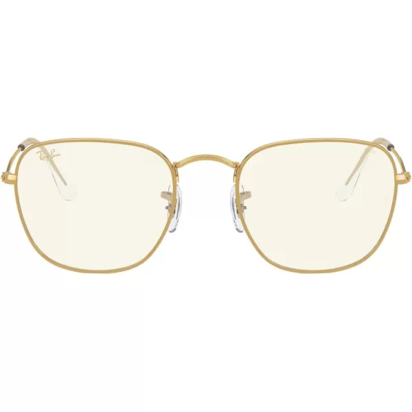 RayBan Rb3857 Frank Square SunglassesLegend GoldClear to Grey Photochromic Blue Light Filtering