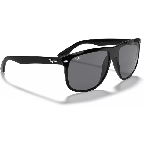 RayBan Rb4147 Boyfriend Square SunglassesBlackDark Grey