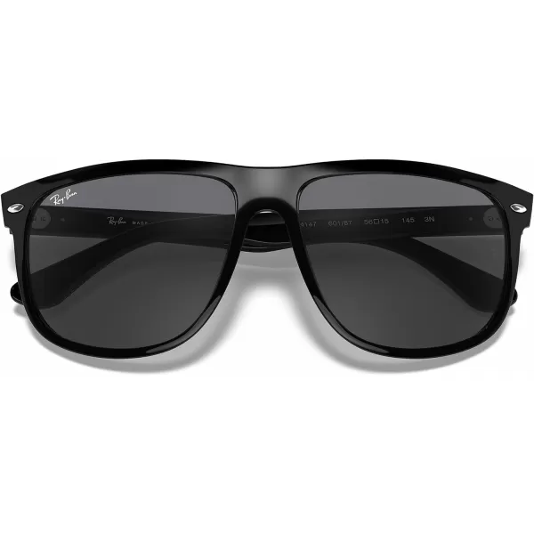 RayBan Rb4147 Boyfriend Square SunglassesBlackDark Grey