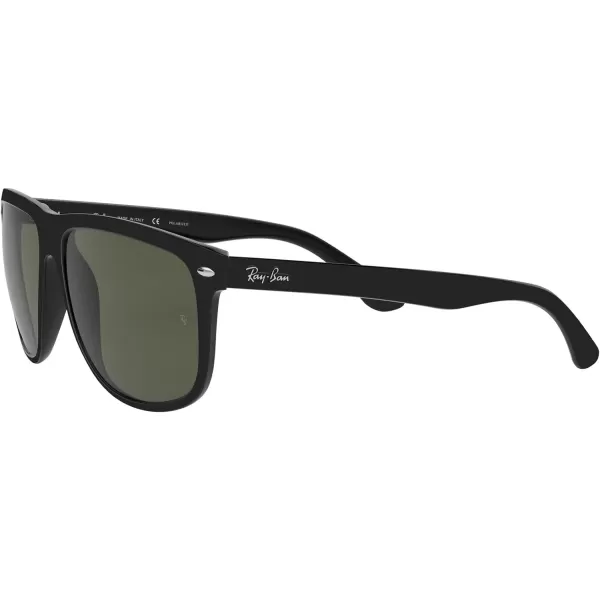 RayBan Rb4147 Boyfriend Square SunglassesBlackPolarized Dark Green