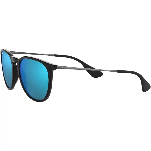 RayBan Rb4171 Erika Round SunglassesBlackBlue Flash