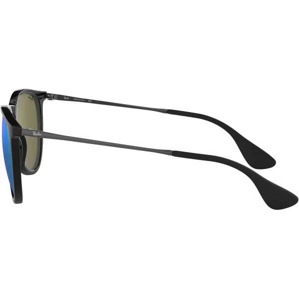 RayBan Rb4171 Erika Round SunglassesBlackBlue Flash