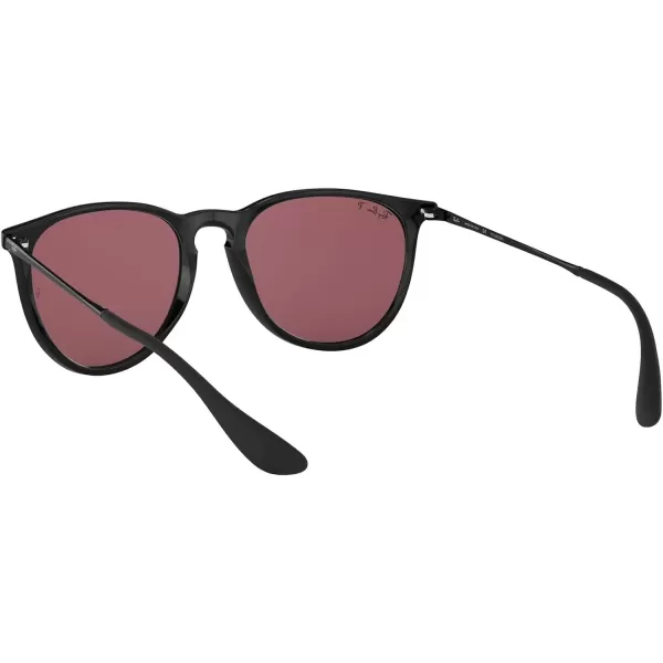 RayBan Rb4171 Erika Round SunglassesBlackPolarized Purple