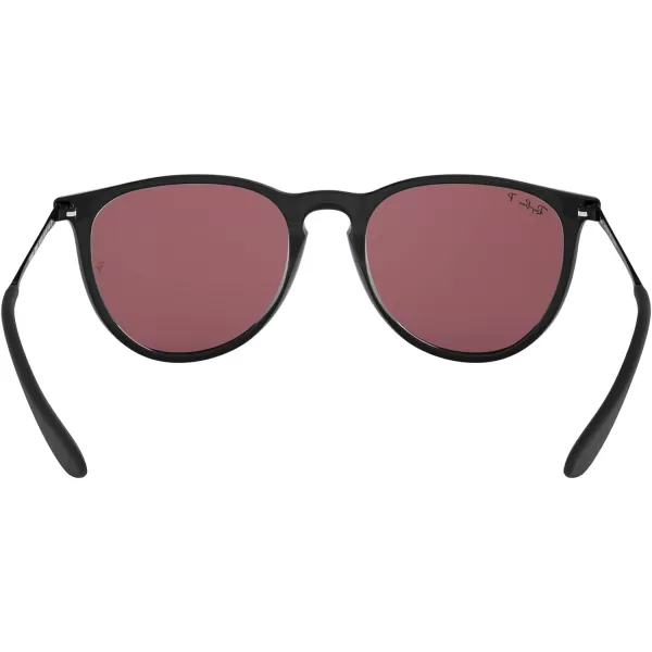 RayBan Rb4171 Erika Round SunglassesBlackPolarized Purple