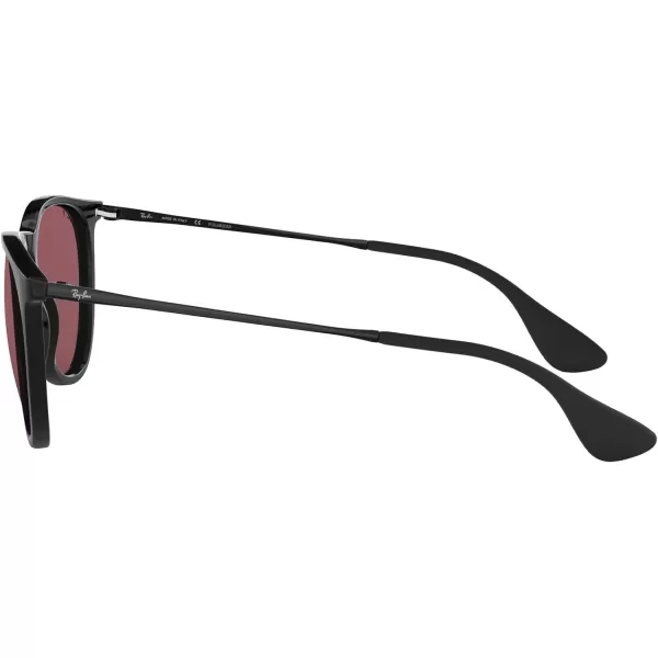 RayBan Rb4171 Erika Round SunglassesBlackPolarized Purple