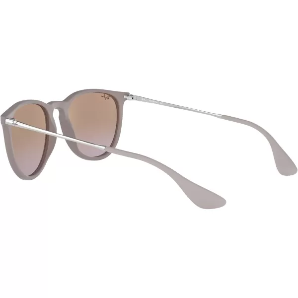 RayBan Rb4171 Erika Round SunglassesDark Rubber SandViolet Gradient Brown
