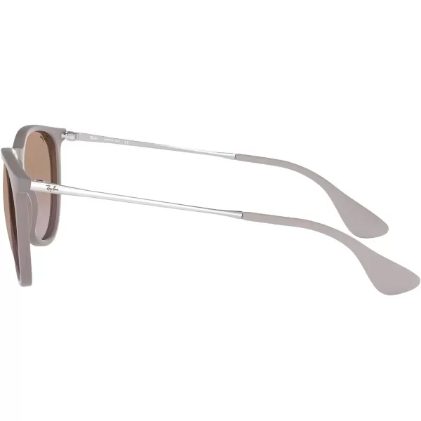 RayBan Rb4171 Erika Round SunglassesDark Rubber SandViolet Gradient Brown