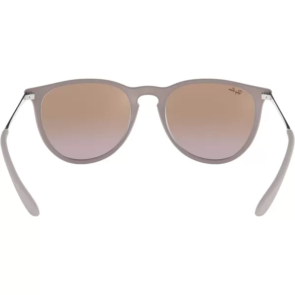 RayBan Rb4171 Erika Round SunglassesDark Rubber SandViolet Gradient Brown