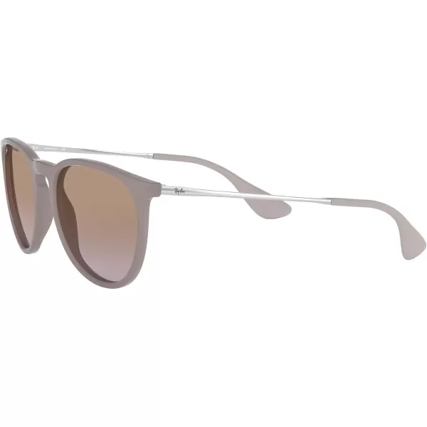 RayBan Rb4171 Erika Round SunglassesDark Rubber SandViolet Gradient Brown