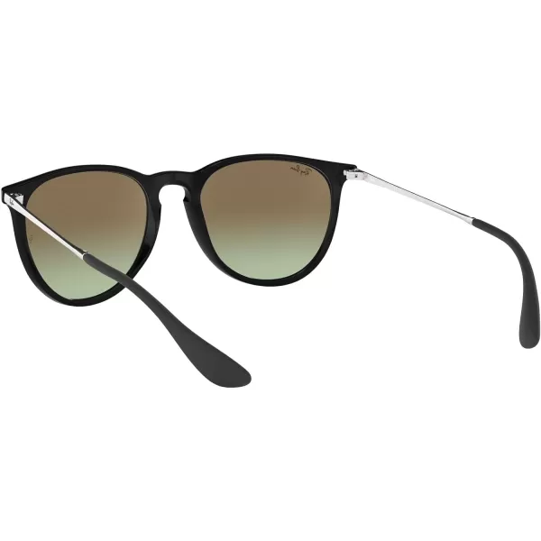RayBan Rb4171 Erika Round SunglassesMirrored Red on BlackGreen Gradient Brown