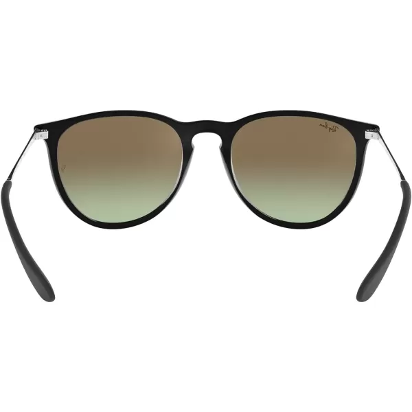 RayBan Rb4171 Erika Round SunglassesMirrored Red on BlackGreen Gradient Brown