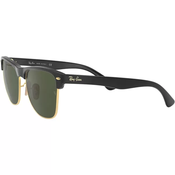 RayBan Rb4175 Clubmaster Oversized Square SunglassesDemi Gloss Black on GoldG15 Green