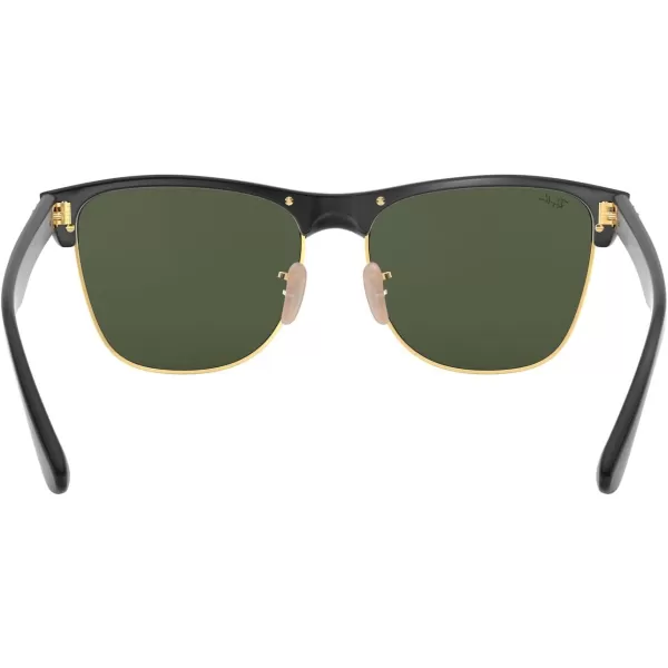 RayBan Rb4175 Clubmaster Oversized Square SunglassesDemi Gloss Black on GoldG15 Green