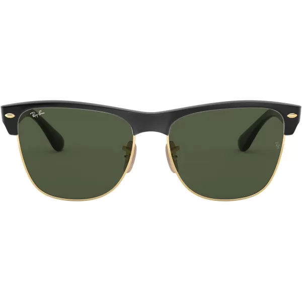 RayBan Rb4175 Clubmaster Oversized Square SunglassesDemi Gloss Black on GoldG15 Green