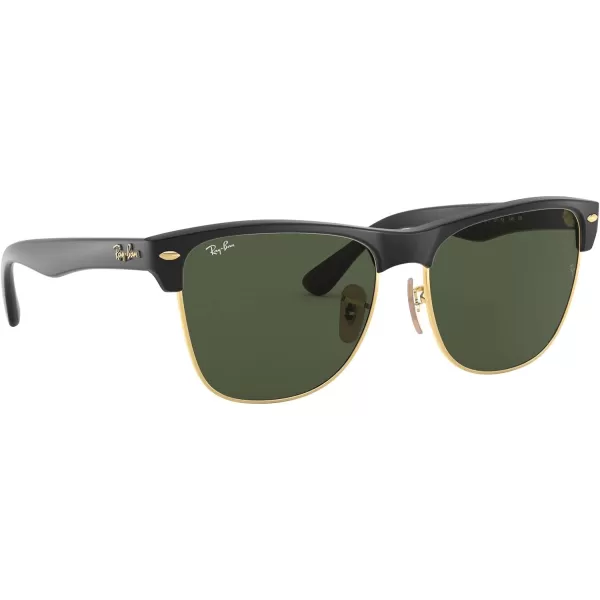 RayBan Rb4175 Clubmaster Oversized Square SunglassesDemi Gloss Black on GoldG15 Green