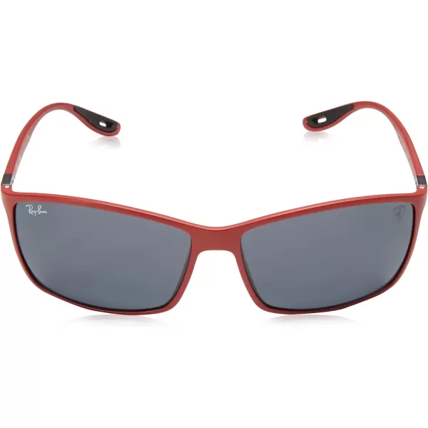 RayBan Rb4179m Scuderia Ferrari Collection Square SunglassesMatte RedDark Grey