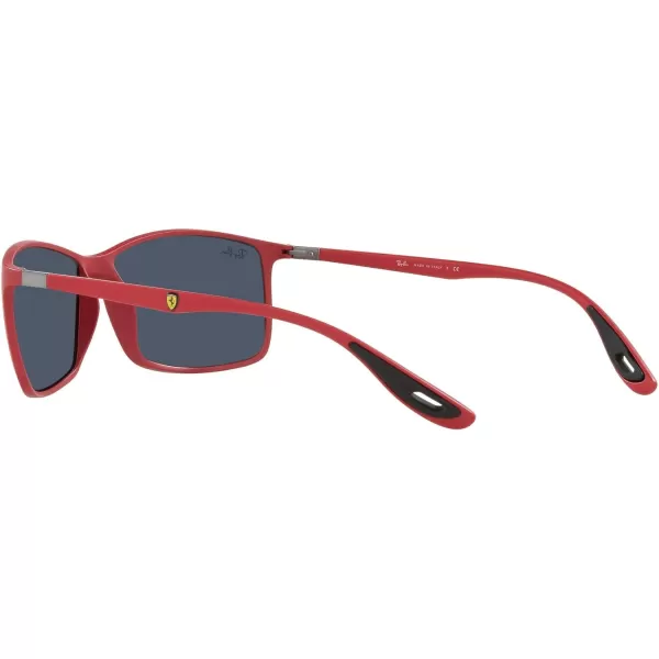 RayBan Rb4179m Scuderia Ferrari Collection Square SunglassesMatte RedDark Grey