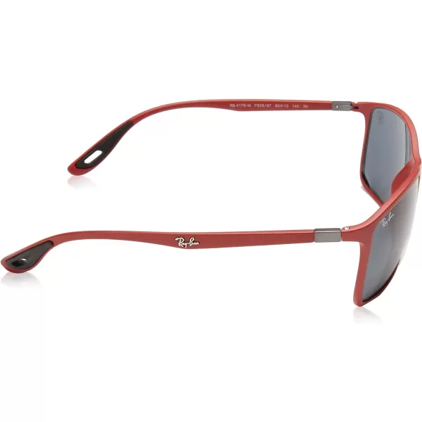 RayBan Rb4179m Scuderia Ferrari Collection Square SunglassesMatte RedDark Grey