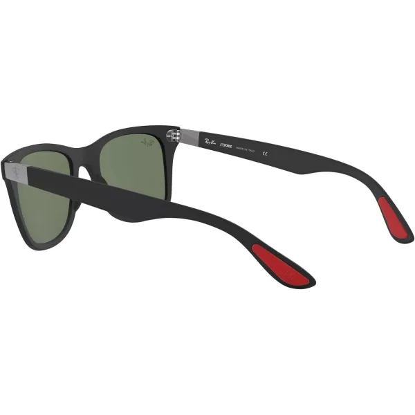 RayBan Rb4195m Scuderia Ferrari Collection Square SunglassesMatte BlackDark Green