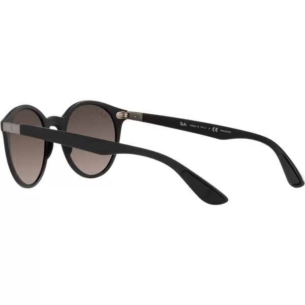RayBan Rb4296m Scuderia Ferrari Collection Round SunglassesMatte BlackChromance Grey Mirrored Gradient Polarized