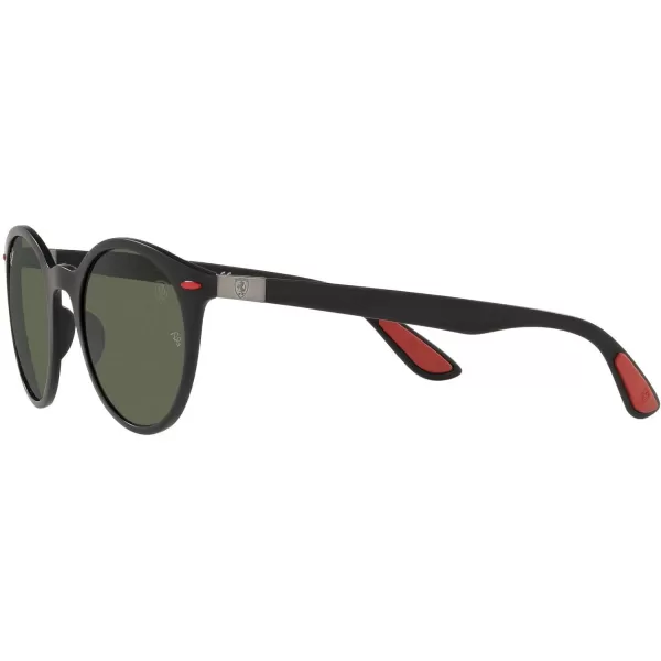 RayBan Rb4296m Scuderia Ferrari Collection Round SunglassesMatte BlackDark Green