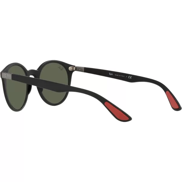 RayBan Rb4296m Scuderia Ferrari Collection Round SunglassesMatte BlackDark Green